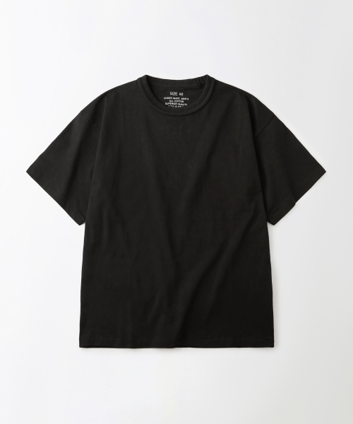 OUTSTANDING(アウトスタンディング)の「BASIC CREW NECK T-SHIRT_BLACK(Tシャツ/カットソー・メンズ・その他・SMALL/MEDIUM/LARGE)」の1枚目の写真