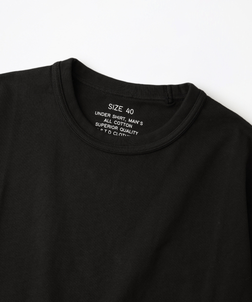 OUTSTANDING(アウトスタンディング)の「BASIC CREW NECK T-SHIRT_BLACK(Tシャツ/カットソー・メンズ・その他・SMALL/MEDIUM/LARGE)」の3枚目の写真