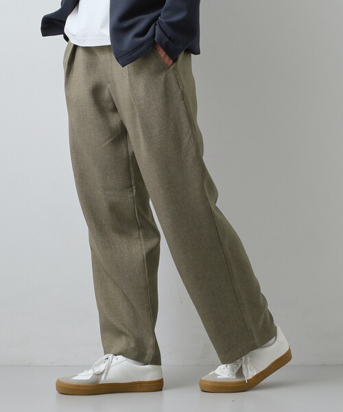 THE SHOP TK （ザ ショップ ティーケー ）の「【LINO FINE】リネンライク　ワイドイージーパンツ  UVカット　イージーケア　吸水速乾　洗濯機OK（その他パンツ・メンズ・チャコールグレー/キャメル/ブルー系その他・02/03/04）」の9枚目の写真