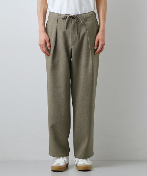 THE SHOP TK （ザ ショップ ティーケー ）の「【LINO FINE】リネンライク　ワイドイージーパンツ  UVカット　イージーケア　吸水速乾　洗濯機OK（その他パンツ・メンズ・チャコールグレー/キャメル/ブルー系その他・02/03/04）」の16枚目の写真