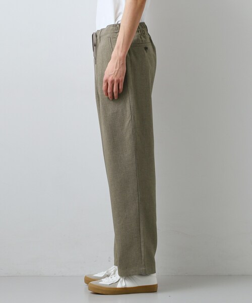 THE SHOP TK （ザ ショップ ティーケー ）の「【LINO FINE】リネンライク　ワイドイージーパンツ  UVカット　イージーケア　吸水速乾　洗濯機OK（その他パンツ・メンズ・チャコールグレー/キャメル/ブルー系その他・02/03/04）」の17枚目の写真