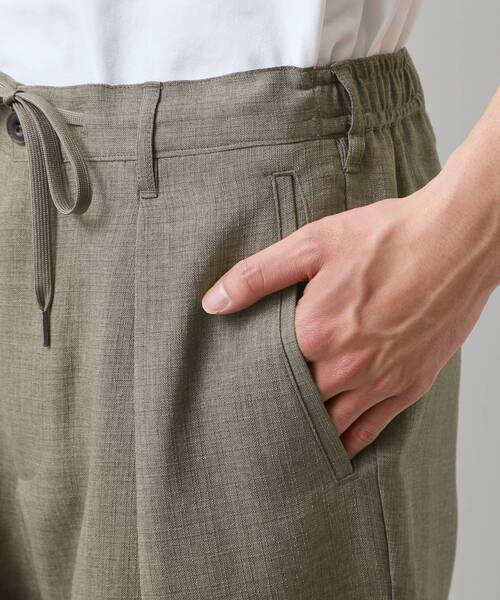 THE SHOP TK （ザ ショップ ティーケー ）の「【LINO FINE】リネンライク　ワイドイージーパンツ  UVカット　イージーケア　吸水速乾　洗濯機OK（その他パンツ・メンズ・チャコールグレー/キャメル/ブルー系その他・02/03/04）」の20枚目の写真