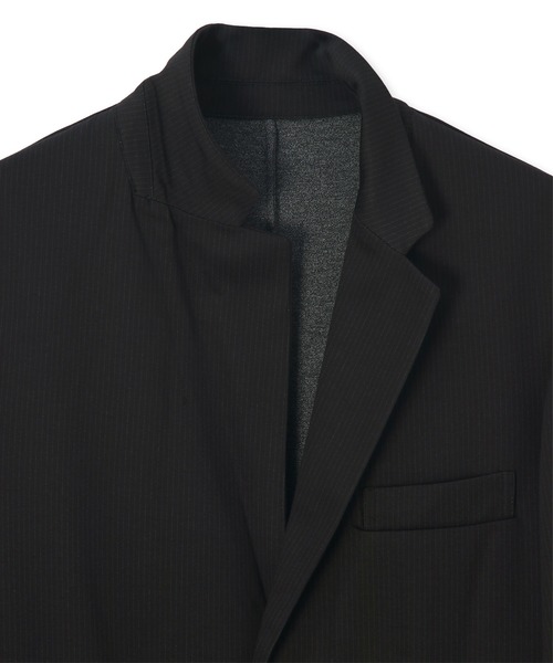 LANVIN en Bleu(ランバンオンブルー)の「セットアップ ストライプ ジャージージャケット(テーラードジャケット・メンズ・チャコールグレー/グレー・52/50/48/46)」の10枚目の写真
