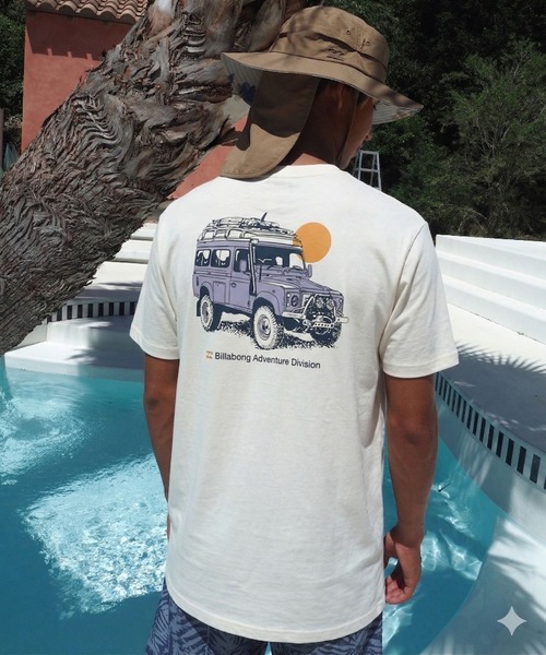 BILLABONG(ビラボン)の「BILLABONG メンズ MAKE TRACKS Tシャツ 【2026年春夏モデル】(Tシャツ/カットソー・メンズ・ブラック系その他/クリーム・X-LARGE/LARGE/MEDIUM)」の2枚目の写真