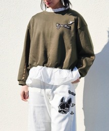 CRYSTAL BALL（クリスタルボール）の「異素材ミックス&ワッペントップス（その他トップス）」