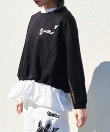 CRYSTAL BALL（クリスタルボール）の「異素材ミックス&ワッペントップス（その他トップス）」