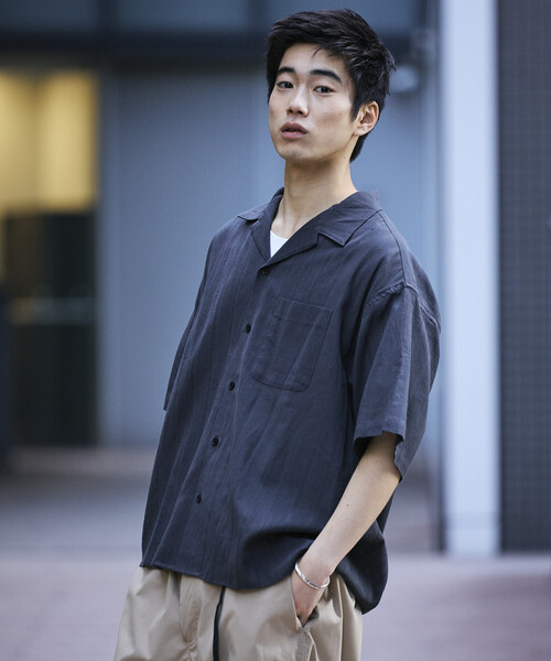 限定展開 Relax Fit リラックスフィット シャドーストライプ オープン