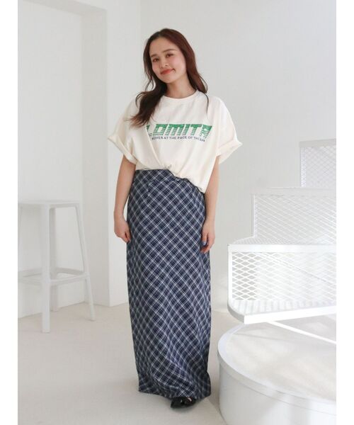 Ungrid（アングリッド）の「チェックアイラインスカート（スカート・レディース・ネイビー/ブラウン・FREE）」の12枚目の写真