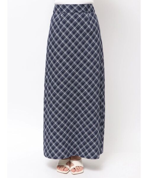 Ungrid（アングリッド）の「チェックアイラインスカート（スカート・レディース・ネイビー/ブラウン・FREE）」の16枚目の写真