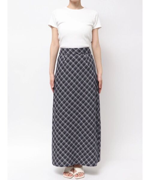 Ungrid（アングリッド）の「チェックアイラインスカート（スカート・レディース・ネイビー/ブラウン・FREE）」の22枚目の写真