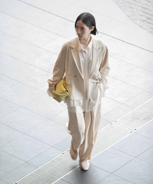 LEPSIM（レプシィム）の「《オフィスライン》アソートスーパーワイドパンツ　637917（その他パンツ・レディース・ベージュ/グレー/チャコールグレー・FREE）」の17枚目の写真