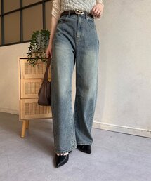 Thevon | オーバーダイカーブデニムパンツ(デニムパンツ)