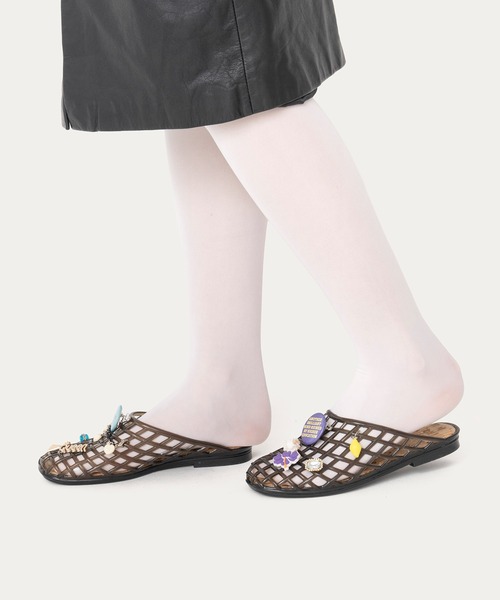 HEY!MrsROSE(ヘイミセスローズ)の「HEY! Mrs ROSE(ヘイ!ミセスローズ)Custom charm Sandals(サンダル・レディース・ブラック/レッド/クリア・M/L)」の8枚目の写真