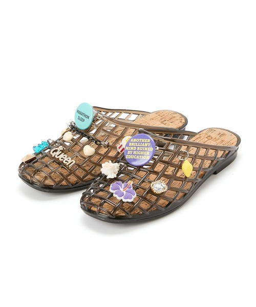 HEY!MrsROSE(ヘイミセスローズ)の「HEY! Mrs ROSE(ヘイ!ミセスローズ)Custom charm Sandals(サンダル・レディース・ブラック/レッド/クリア・M/L)」の10枚目の写真