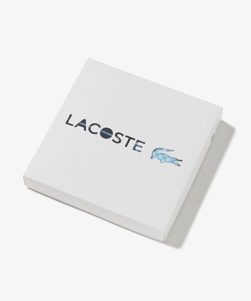 LACOSTE(ラコステ)の「フェイスタオル&ゲストタオル ギフトセット(タオル・レディース・ベージュ/ブルー・FREE)」の4枚目の写真