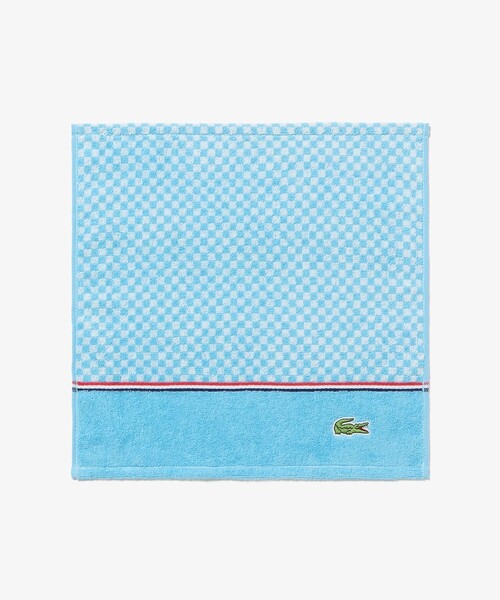 LACOSTE(ラコステ)の「フェイスタオル&ゲストタオル ギフトセット(タオル・レディース・ベージュ/ブルー・FREE)」の6枚目の写真