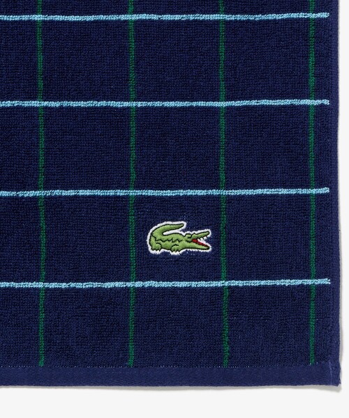 LACOSTE(ラコステ)の「フェイスタオル&ゲストタオル ギフトセット(タオル・レディース・ベージュ/ブルー・FREE)」の7枚目の写真