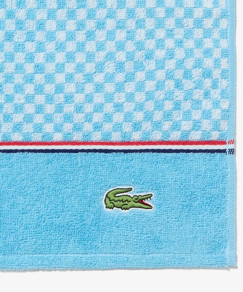 LACOSTE(ラコステ)の「フェイスタオル&ゲストタオル ギフトセット(タオル・レディース・ベージュ/ブルー・FREE)」の10枚目の写真