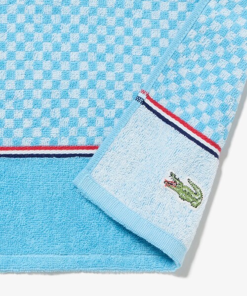 LACOSTE(ラコステ)の「フェイスタオル&ゲストタオル ギフトセット(タオル・レディース・ベージュ/ブルー・FREE)」の11枚目の写真