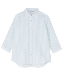 【Pitta Re:)】ふわっとガーゼシャツ レギュラーシルエット 七分袖 綿100% レディース カジュアルシャツ