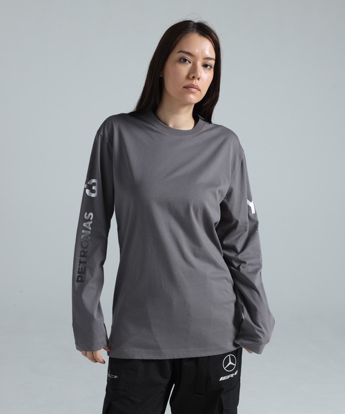 Y-3(ワイスリー)の「Y-3 MERCEDES - AMG PETRONAS FORMULA 1 TEAM CHAOS LOGO LONG SLEEVE TEE(Tシャツ/カットソー・メンズ・グレー・X-SMALL/SMALL/MEDIUM/LARGE/X-LARGE/XX-SMALL)」の6枚目の写真