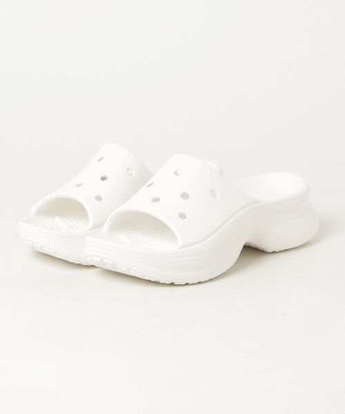 crocs（クロックス）の「クロックス crocs Bae Slide Whi（サンダル・レディース・ホワイト・21.0cm/22.0cm/24.0cm/25.0cm/23.0cm）」の4枚目の写真