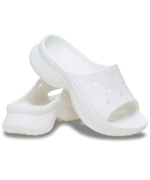 crocs（クロックス）の「クロックス crocs Bae Slide Whi（サンダル・レディース・ホワイト・21.0cm/22.0cm/24.0cm/25.0cm/23.0cm）」の8枚目の写真