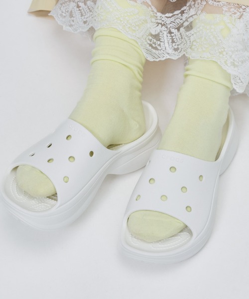 crocs（クロックス）の「クロックス crocs Bae Slide Whi（サンダル・レディース・ホワイト・21.0cm/22.0cm/24.0cm/25.0cm/23.0cm）」の13枚目の写真