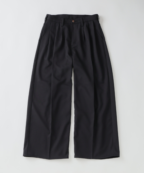 Wrangler（ラングラー）の「Wrangler / ラングラー 別注 3タック ランチャー ドレススラックス（スラックス・メンズ・ブラック/チャコールグレー/ネイビー・LARGE/MEDIUM）」の5枚目の写真