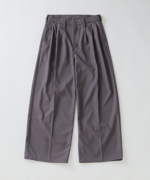 Wrangler(ラングラー)の「Wrangler / ラングラー 別注 3タック ランチャー ドレススラックス(スラックス・メンズ・ブラック/チャコールグレー/ネイビー・LARGE/MEDIUM)」の12枚目の写真