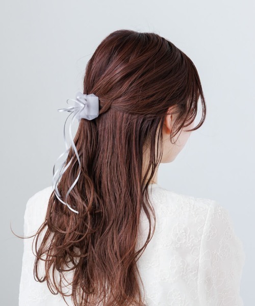 flower（フラワー）の「シフォンリボンピン（ヘアピン・レディース・ブラック/アイボリー/グレー・FREE）」の13枚目の写真