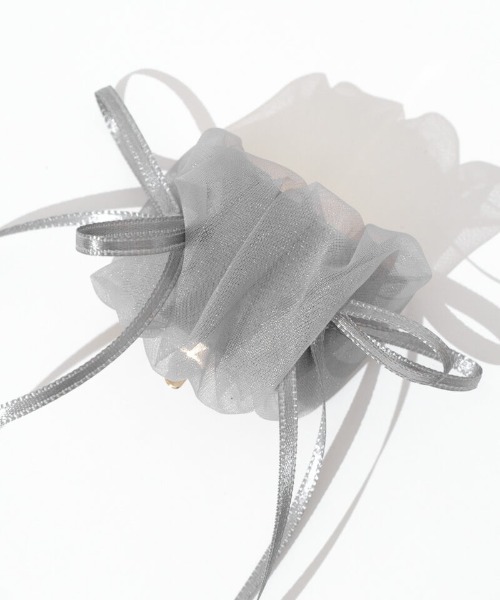 flower（フラワー）の「シフォンリボンピン（ヘアピン・レディース・ブラック/アイボリー/グレー・FREE）」の6枚目の写真
