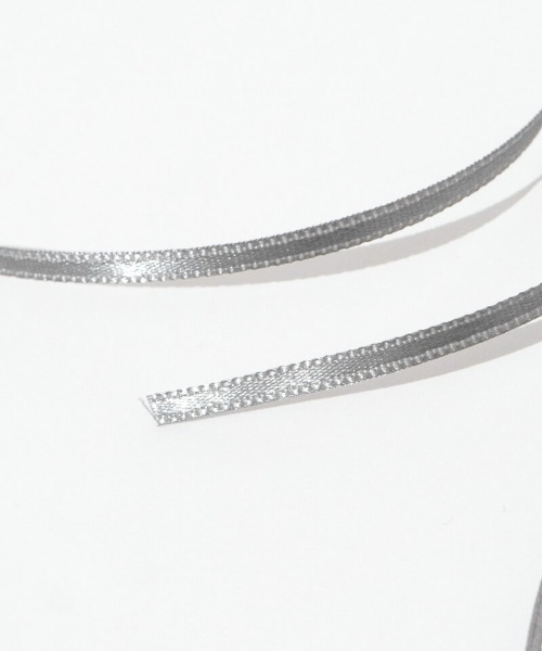 flower（フラワー）の「シフォンリボンピン（ヘアピン・レディース・ブラック/アイボリー/グレー・FREE）」の7枚目の写真