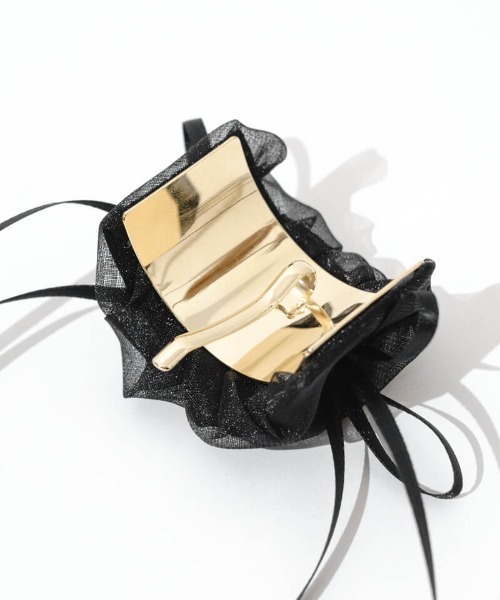 flower（フラワー）の「シフォンリボンピン（ヘアピン・レディース・ブラック/アイボリー/グレー・FREE）」の9枚目の写真