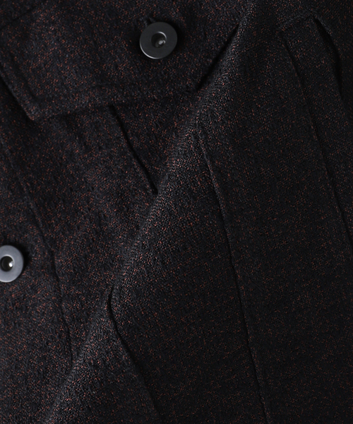 EDIFICE（エディフィス）の「サマー ツイード トラッカージャケット（その他アウター・メンズ・チャコールグレー/ブルー/ブラック・SMALL/MEDIUM/LARGE）」の4枚目の写真