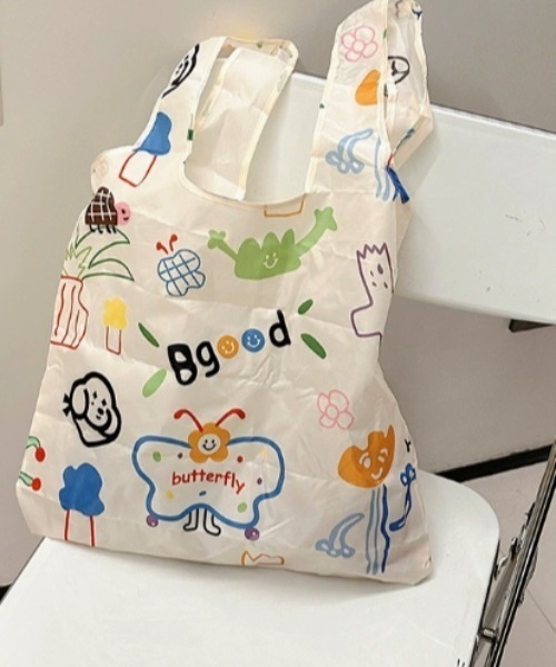 Made in I(メイドインアイ)の「折り畳み式エコバッグ(エコバッグ/サブバッグ・レディース・A/B/D/C・FREE)」の4枚目の写真