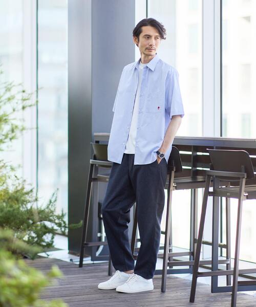 TAKEO KIKUCHI（タケオキクチ）の「【夏デニム】デニムライク メッシュイージーパンツ（デニムパンツ・メンズ・ネイビー/ブラック・04/03/02）」の22枚目の写真