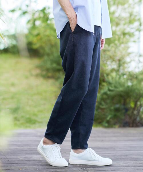 TAKEO KIKUCHI（タケオキクチ）の「【夏デニム】デニムライク メッシュイージーパンツ（デニムパンツ・メンズ・ネイビー/ブラック・04/03/02）」の15枚目の写真