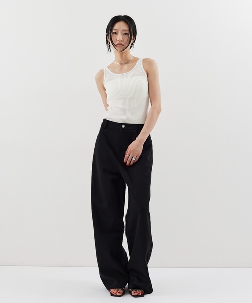 HANNE(アン)の「ローライズストレートジャージパンツ(その他パンツ・レディース・ブラック/グレー・S/M)」の13枚目の写真