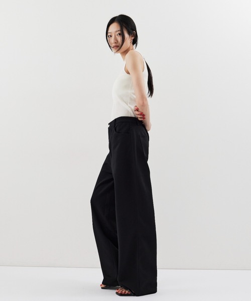 HANNE(アン)の「ローライズストレートジャージパンツ(その他パンツ・レディース・ブラック/グレー・S/M)」の11枚目の写真