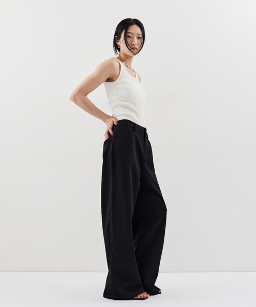 HANNE(アン)の「ローライズストレートジャージパンツ(その他パンツ・レディース・ブラック/グレー・S/M)」の10枚目の写真