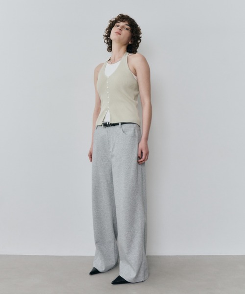 HANNE(アン)の「ローライズストレートジャージパンツ(その他パンツ・レディース・ブラック/グレー・S/M)」の16枚目の写真