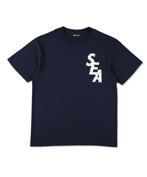 WIND AND SEA(ウィンダンシー)の「DOT SEA S/S TEE(Tシャツ/カットソー・レディース・ネイビー/ホワイト/サックスブルー・X-LARGE/LARGE)」の2枚目の写真