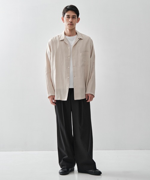 MARKAWARE/マーカウェア】TRIPLE PLEATED EASY TROUSERS/【接触冷感
