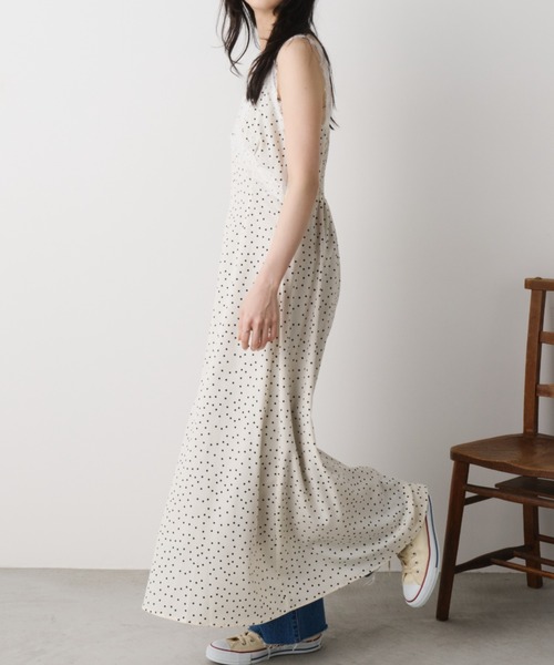 Unitage(ユニテージ)の「レースデザイン総柄キャミワンピース ドット/花柄(ワンピース・レディース・ブラック/アイボリー/ネイビー/その他・FREE)」の19枚目の写真