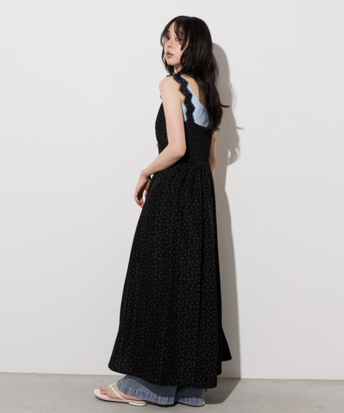 Unitage(ユニテージ)の「レースデザイン総柄キャミワンピース ドット/花柄(ワンピース・レディース・ブラック/アイボリー/ネイビー/その他・FREE)」の22枚目の写真