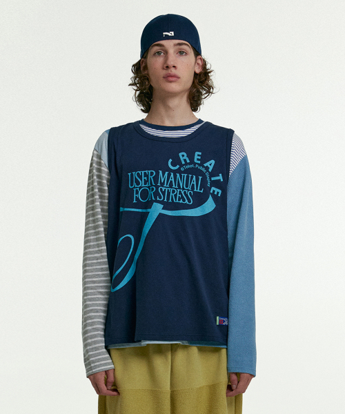TEKET（テケット）の「User Manual Sleeveless Navy（Tシャツ/カットソー・メンズ・その他・SMALL/MEDIUM/LARGE）」の2枚目の写真