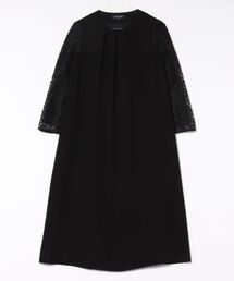 form forma | 【喪服・礼服】【洗える】【慶弔両用】/レース袖のブラックフォーマルワンピース(ワンピース)