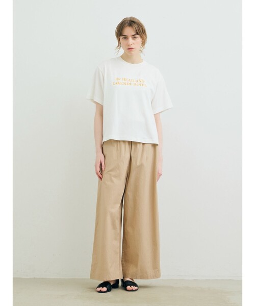 MARMARMAR(マーマーマー)の「MARMARMAR プリントTシャツ(HOTEL)(Tシャツ/カットソー・レディース・ブラック/オフホワイト/ピンク・FREE)」の1枚目の写真