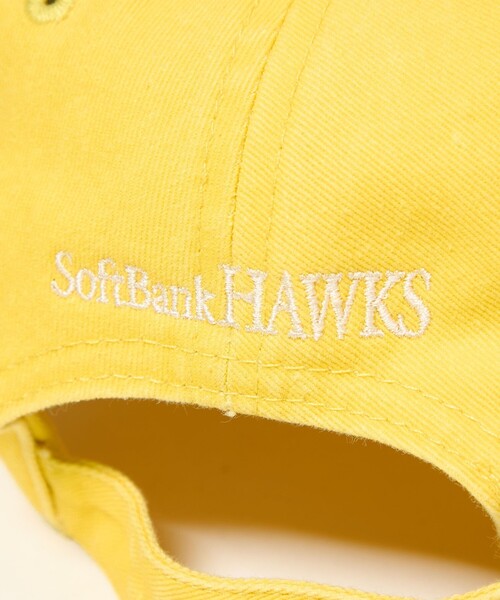 green label relaxing(グリーンレーベルリラクシング)の「【別注】<SoftBank HAWKS×INFIELDER DESIGN×GLR>ロゴ キャップ(キャップ・メンズ・ダークグレー/イエロー・FREE)」の16枚目の写真